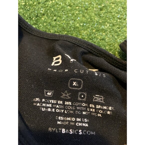 Bylt Basics shirt mens extra large black drop cut short sleeve lightweight 42 - Picture 2 of 10